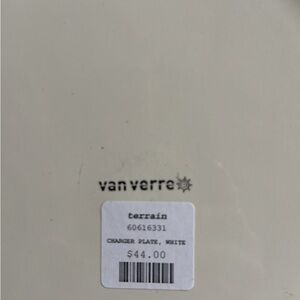 Van Verre CABBAGE PLATE Ø31.5CM, WHITE